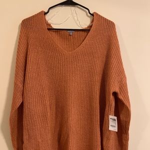 Slouchy Sweater in rust
